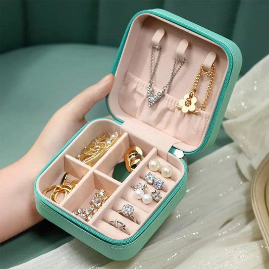 Mini Jewelry Organizer - Compact Storage Box, Elegant Accessory for Women